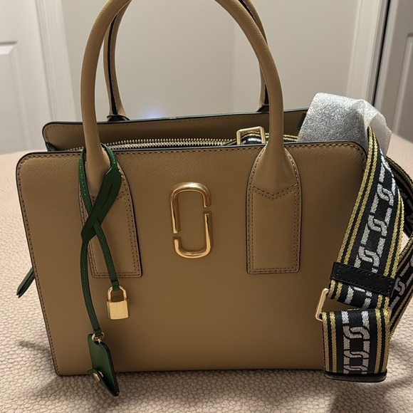 Marc Jacobs Beige Satchel with Gold Accents - Picture 11 of 13